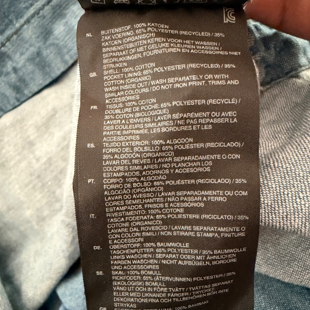 G-Star RAW Millery Denim Shirt Dress L NWT V-Neck Long Sleeve - Picture 13 of 13